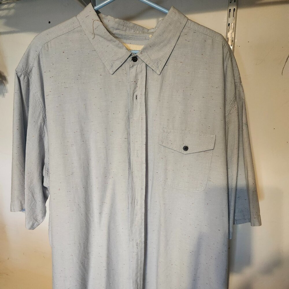 PX Premium Xpression Dress Shirt; Light Blue, Short Sleeve w/ Front Pocket *3XL*